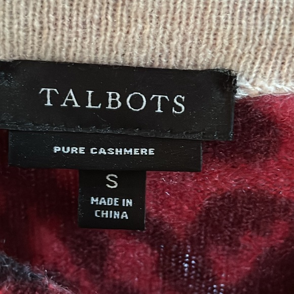 Talbots pure cashmere rose 3/4 sleeve sweater - Picture 10 of 10